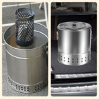 Stainless Steel Smokeless BBQ Grill Bucket