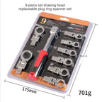 Removable Movable Head Ratchet Durable Power Saving Repair Tool Set