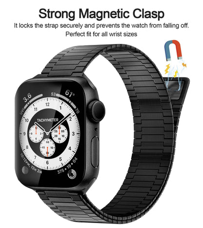 Bamboo Loopback Stainless Steel Band For Apple Watch