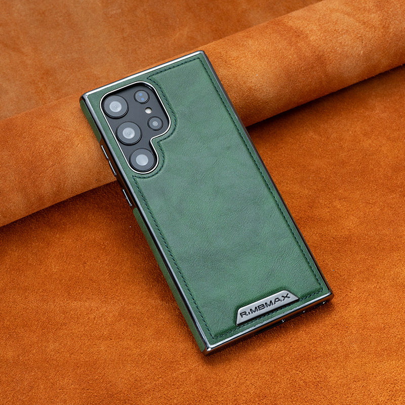 Leather Exterior and Suede Interior Luxury Case Cover for Samsung S Series