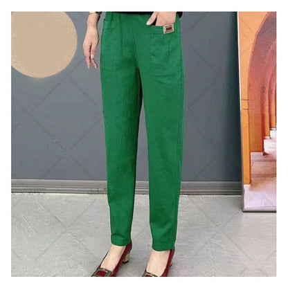 🔥50% OFF🔥Nice Gift-Women's Elastic Waist Cotton Pants