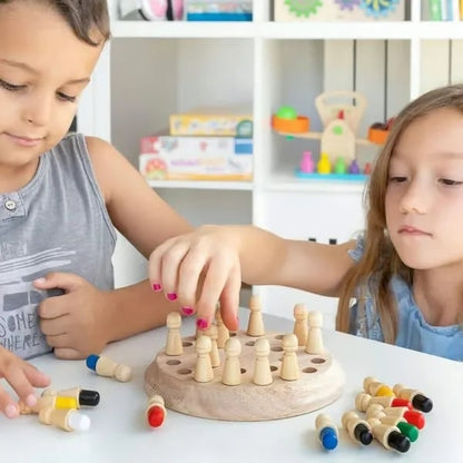 Gifts For Children🎁Wooden Memory Match Stick Chess