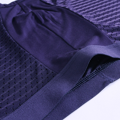 Breathable Antibacterial Boxer Mesh Silk Briefs