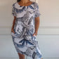 🌸Women's Botanical Print Round Neck Dress