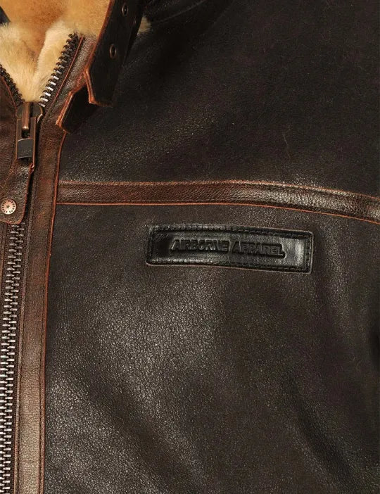 📢📢60 % OFF !!🎅SHEEPSKIN BOMBER JACKET