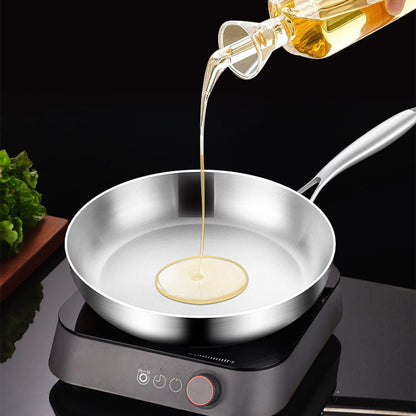 🔥Free Shipping🔥Multi Functional Non-coated Stainless Steel Frying Pan