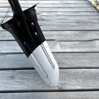 All Steel Extended Thickened Narrow Mouth Pointed Shovel
