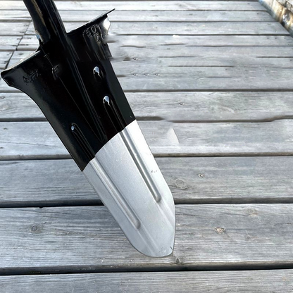 All Steel Extended Thickened Narrow Mouth Pointed Shovel