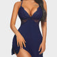 😍Valentine's Day Gift💖Women's Sexy Lace Trim Slit Bowknot Decor Sleep Dress