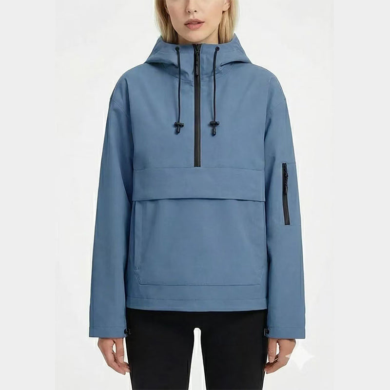 Leopard Print Hooded Pullover with Kangaroo Pocket