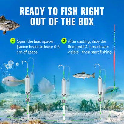 3 Hooks Anti Drift Bottom Fishing Rig