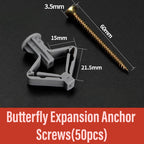 Aircraft / Butterfly Expansion Anchor Bolts Tube & Countersunk Screws（50 pcs/ Pack）