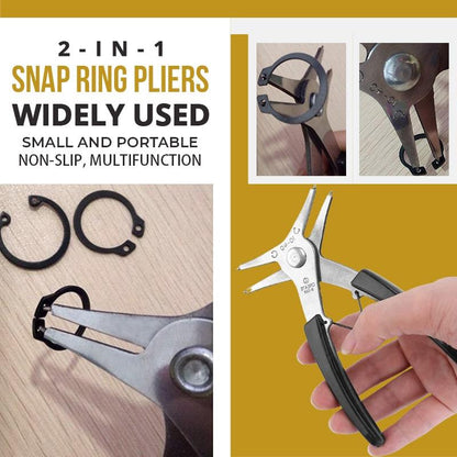 2-in-1 Internal and External Circlip Pliers