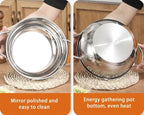 Temperature Controlled 304 Stainless Steel Deep Fryer - Induction/Gas Stove Universal