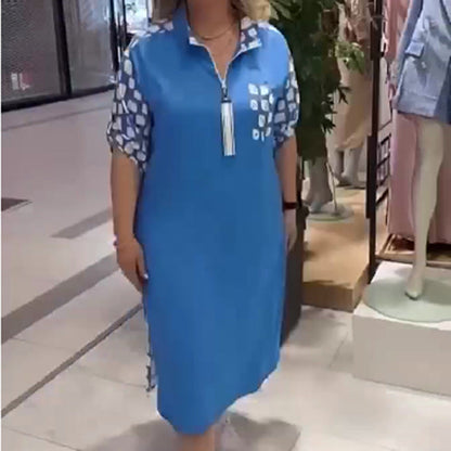 🔥50% OFF🔥Women's Patchwork Knee-length Dress