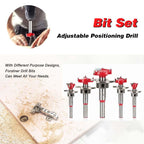 Carbide Adjustable Positioning Woodworking Hole Opener Flat Wing Drill Set