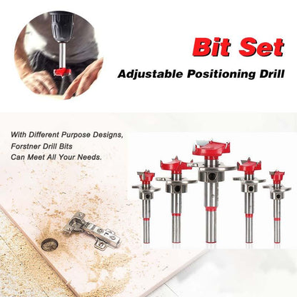 Carbide Adjustable Positioning Woodworking Hole Opener Flat Wing Drill Set
