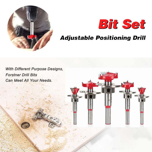Carbide Adjustable Positioning Woodworking Hole Opener Flat Wing Drill Set