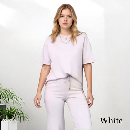 ✨Women's Chic Top & Matching Pants 2-Piece Outfit