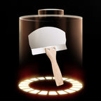 Stainless Steel Curved Plaster Spatula with Wooden Handle