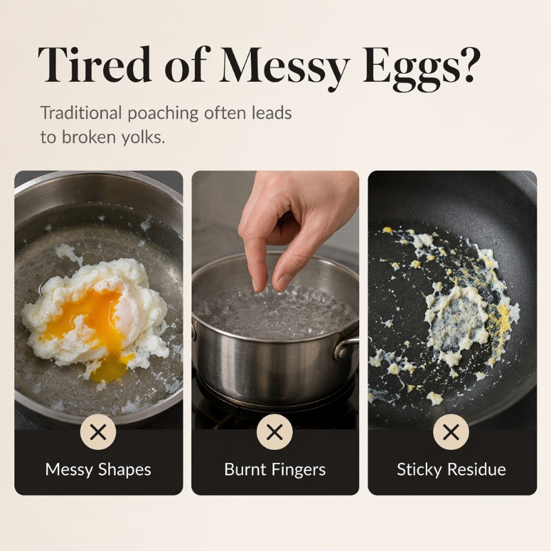 🥚🍳304 Stainless Steel Egg Ring Mold – Fun Breakfast Shapes, Leak-Resistant Flat Base & Easy-Release Design