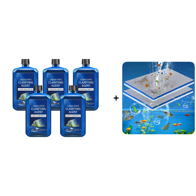 💥Fast-Acting Aquarium Water Clarifier