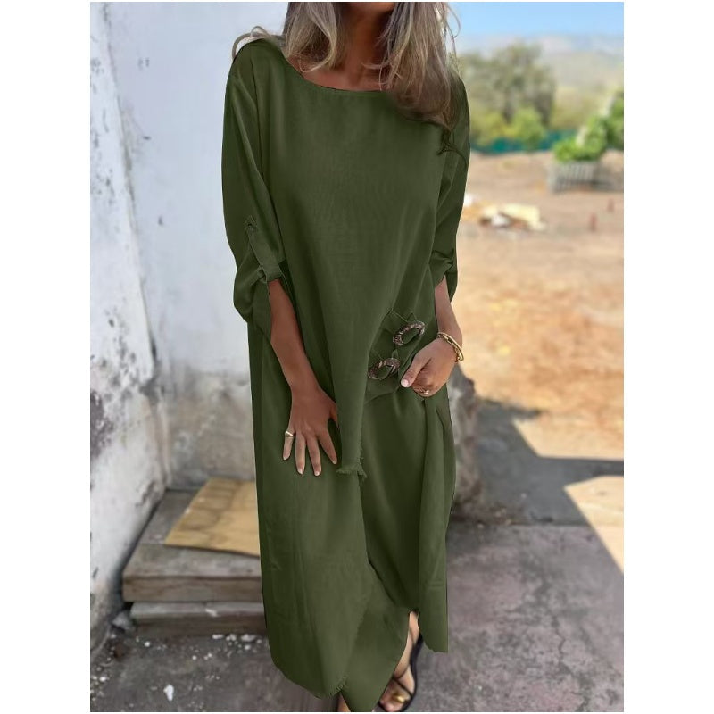 🔥2025 NEW SALES - 50% OFF🔥Women's Irregular Dress and Loose Fit Pants (2-Piece Set)