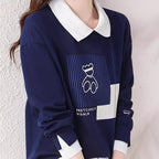 Women’s Sweatshirt with Cute Bear Print（50% OFF）