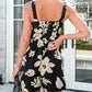 Women's Square Neck Sleeveless Loose Casual Short Jumpsuit