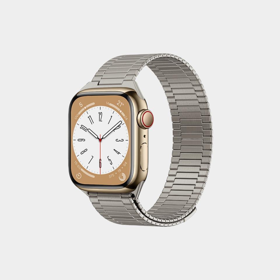 Bamboo Loopback Stainless Steel Band For Apple Watch