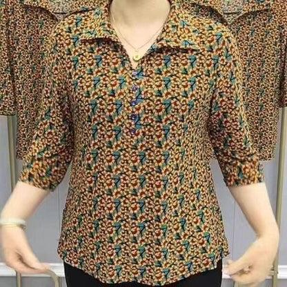 🔥Women's Casual Printed Lapel Shirt🔥High Quality👌Perfect Fit For Any Figure👌