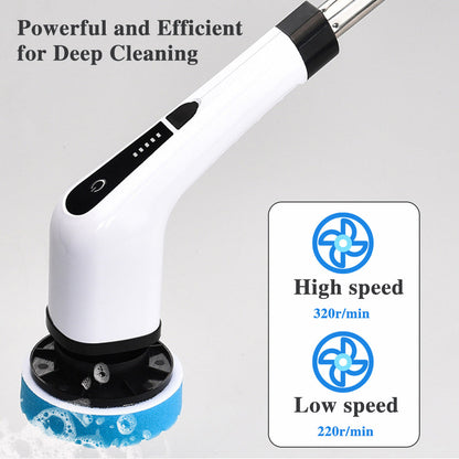 🔥Free Shipping🔥 7-in-1 Cordless Electric Long Handle Retractable Cleaning Brush