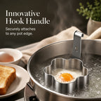 🥚🍳304 Stainless Steel Egg Ring Mold – Fun Breakfast Shapes, Leak-Resistant Flat Base & Easy-Release Design