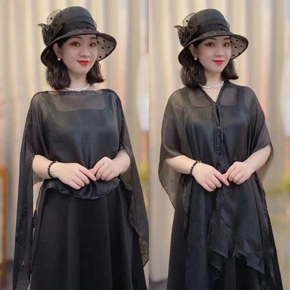 🎉Summer Hot Sale🎉Versatile Multi-Way Sheer Shawl Blouse