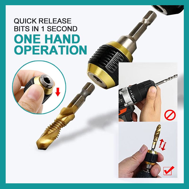Self-locking Pop-up Hexagonal Handle Extended Conversion Bit