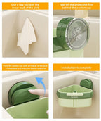 💧🚰Suction Cup Sink Corner Rack