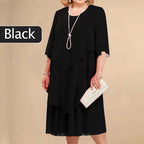 👗Plus Size Layered Midi Dress