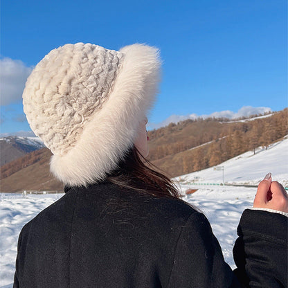 🎁Warm Gift👒- Women's Warm Fashion Synthetic Rabbit Fur Fisherman Hat