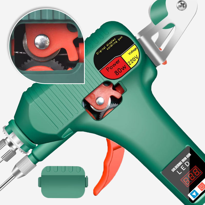 Digital Display Soldering Iron - Auto Feed Tin Wire