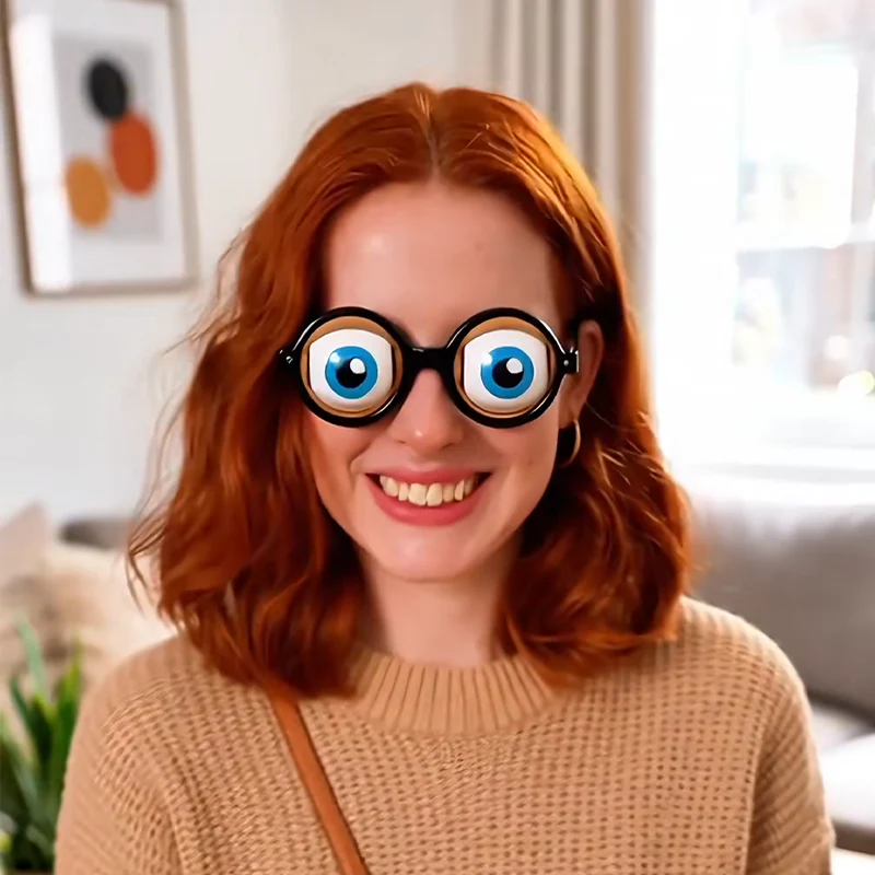 Kids Pull-String Blinking Crazy Glasses