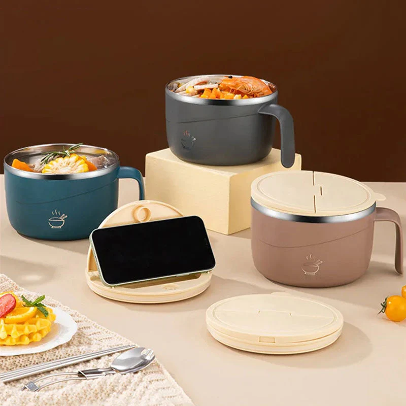 🔥50% OFF🔥304 Stainless Steel Insulated Ramen Bowl