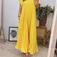 🎉Hot Sale 50% OFF🎉Sleeveless Pleated Simple Solid Color Dress