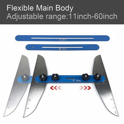 Stair Treads Gauge Template Tool