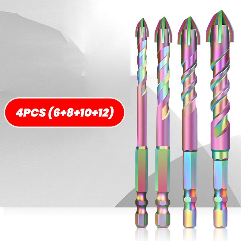 Titanium Coated Spiral Four-blade Eccentric Drill Bits