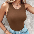 🔥Women's Ribbed Tank Top with Shelf Bra