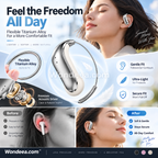 💥Bluetooth 6.0 Earbuds – 4.2g ultra-light, barely there feel. 48H playtime, IPX5 sweatproof. Perfect for runs & daily listening. ⚡✨