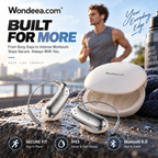 💥Bluetooth 6.0 Earbuds – 4.2g ultra-light, barely there feel. 48H playtime, IPX5 sweatproof. Perfect for runs & daily listening. ⚡✨