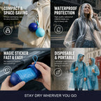 ⏳Time-Limited Special⏰Mini Ball Shape Disposable Raincoat – Ultra‑compact ball packaging fits in any bag, purse or glove box. Waterproof & easy to use – always ready for sudden showers! 🌧️✨