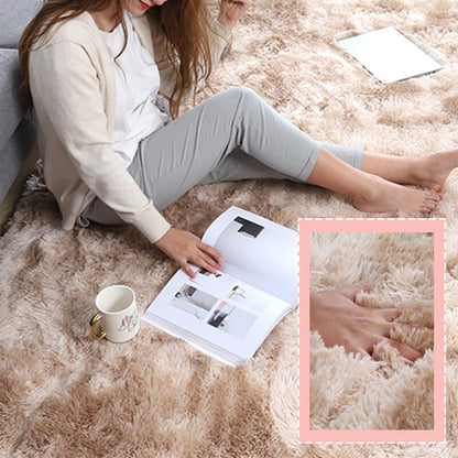 🔥 Gradient Color Plush Floor Mat