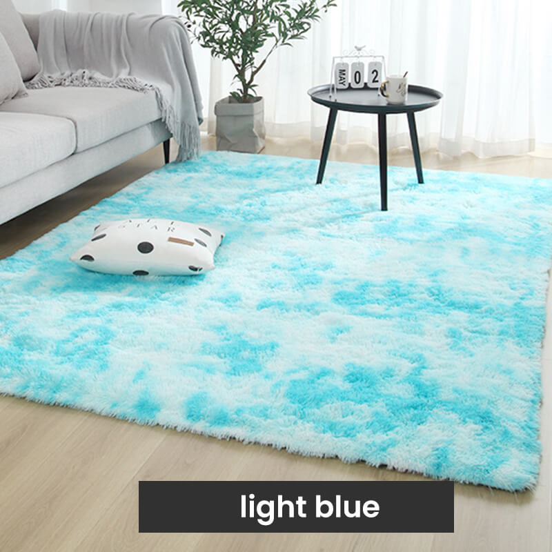 🔥 Gradient Color Plush Floor Mat
